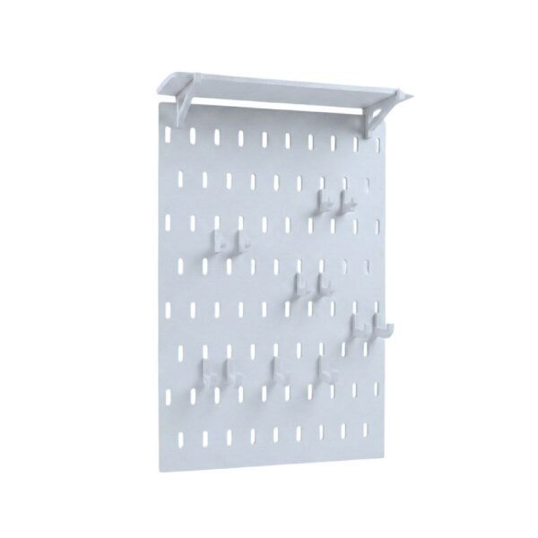 Pegboard (White) 60*40cm + 12 crochets + 1 etagers